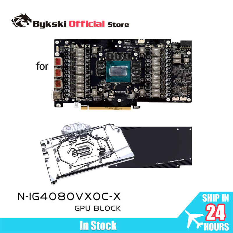 Rtx 4080 Water Cooling Block - บล็อกระบายความร้อนด้วยน้ำสำหรับการ์ดจอ Bykski N-IG4080VXOC-X สำหรับการ์ดจอ Colorful iGame