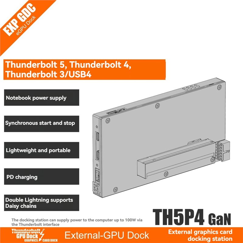 X64A-EGPU Dock การ์ดจอภายนอก G - Gpu External Dock Egpu Thunderbolt 4 บทวิจารณ์และราคา