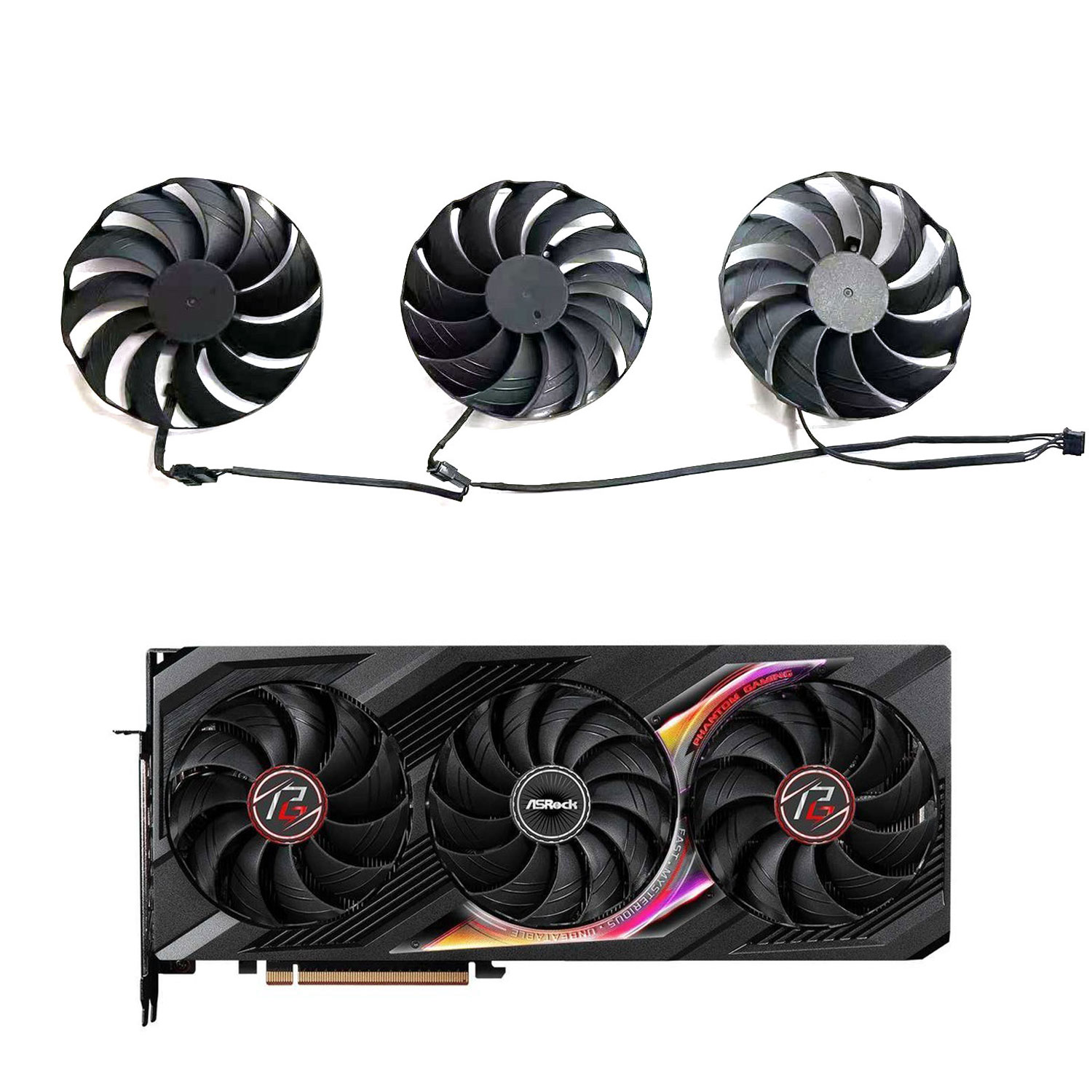 พัดลมทดแทนสำหรับการ์ดจอ Asrock - Rx 7800 Xt 16Gb บทวิจารณ์และราคา