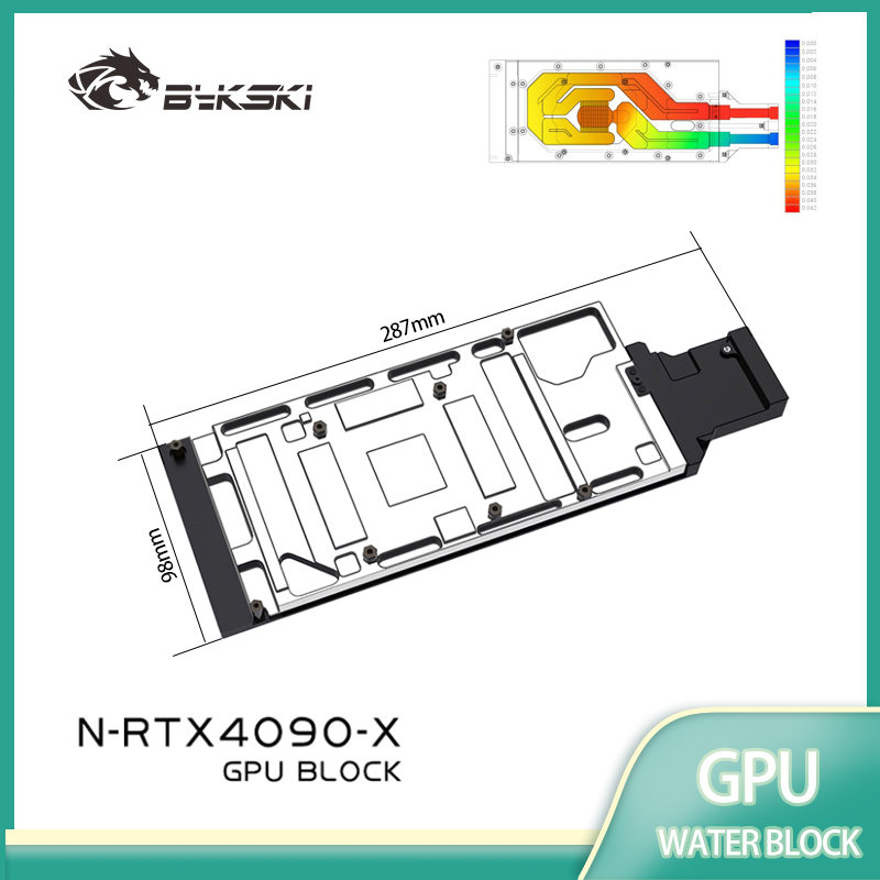 บล็อกน้ำสำหรับการ์ดจอ Bykski N - Rtx 4090 Water Block Full Cover บทวิจารณ์และราคา
